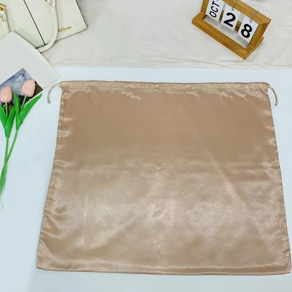 Silk Cloth Dust Bags with Drawstring for Travel and Storage
