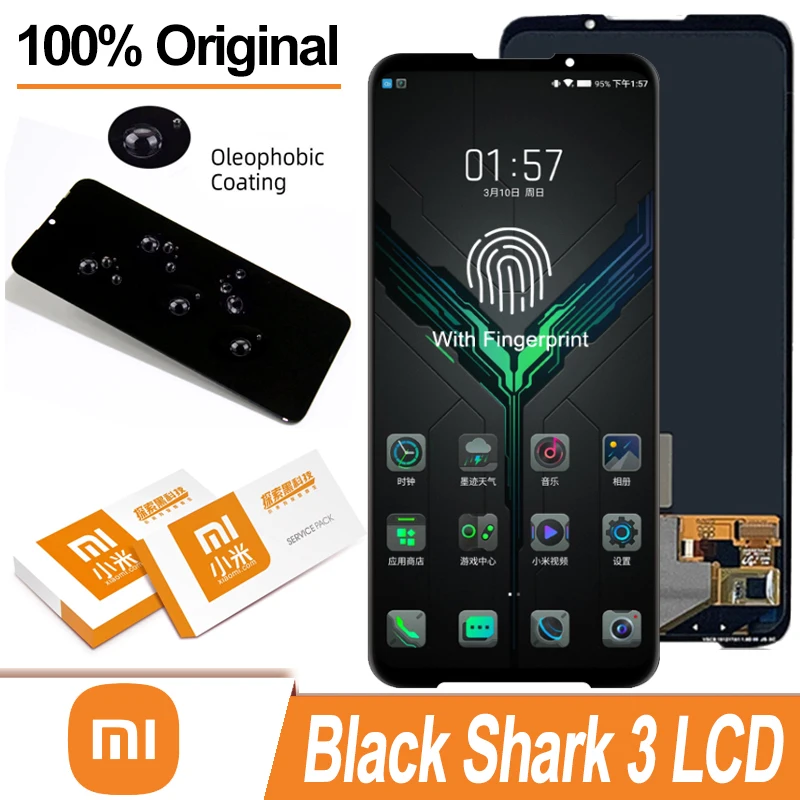 Сменный ЖК-дисплей SUPER AMOLED 6 67 ''для Xiaomi Black Shark 3 сенсорный экран с дигитайзером