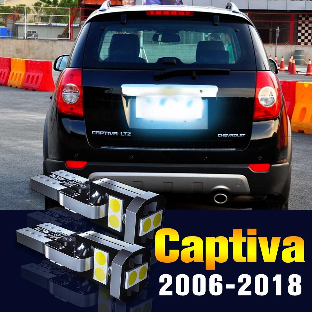 

2pcs LED License Plate Light Bulb Number Lamp For Chevrolet Captiva 2006-2018 2011 2012 2013 2014 2015 2016 2017 Accessories