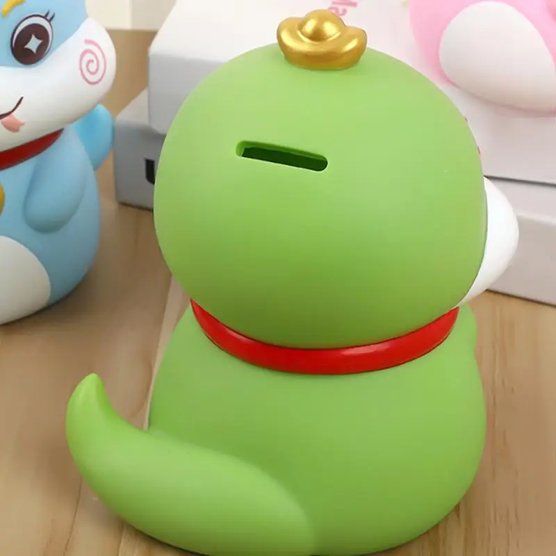 Cute Snake Piggy Bank Cash Coin Box Saving Money Jar Large Capacity Year Of The Snake Money Bank children Birthday Gifts 3