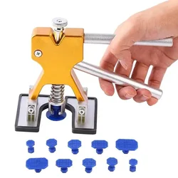 Paintless Car Dent Removal Kit - Sheet Metal Dent Puller and Suction Cup Set (11Pcs Kit)