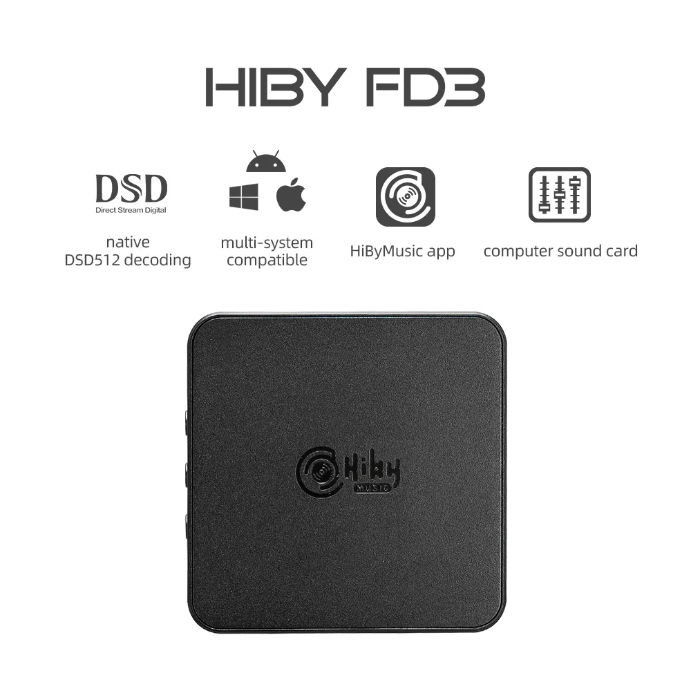 HiBy FD3 Type C USB DAC усилитель для наушников аудио HiFi ES9038Q2M DSD512 MQA 2,5 3,5 4 Jack наушники для Win10 Android iOS Mac PC