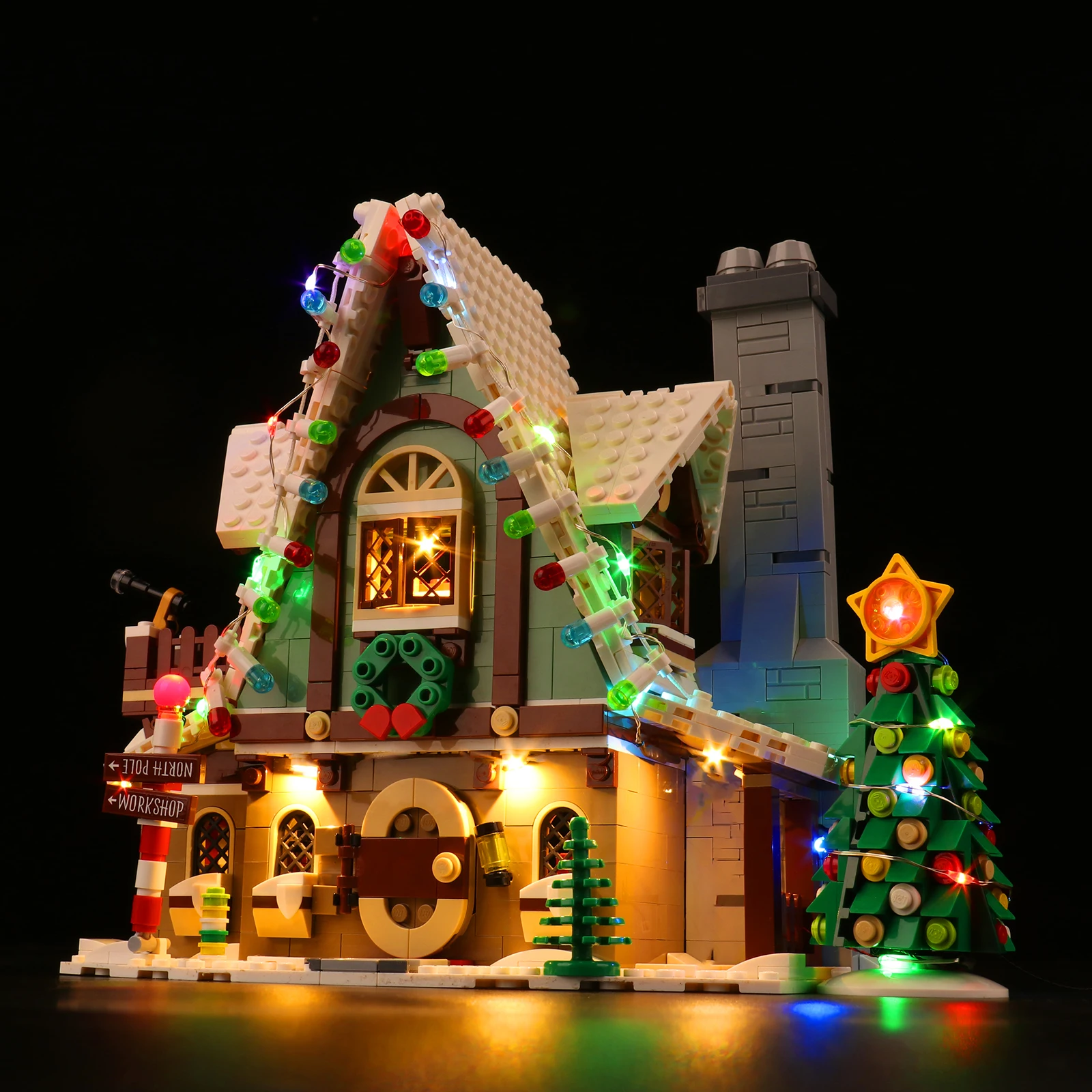 Vonado LED Music Edition Light Kit for 10275 Elf Club House Building Blocks Set (NOT Include the Model)  Christmas Gift 2