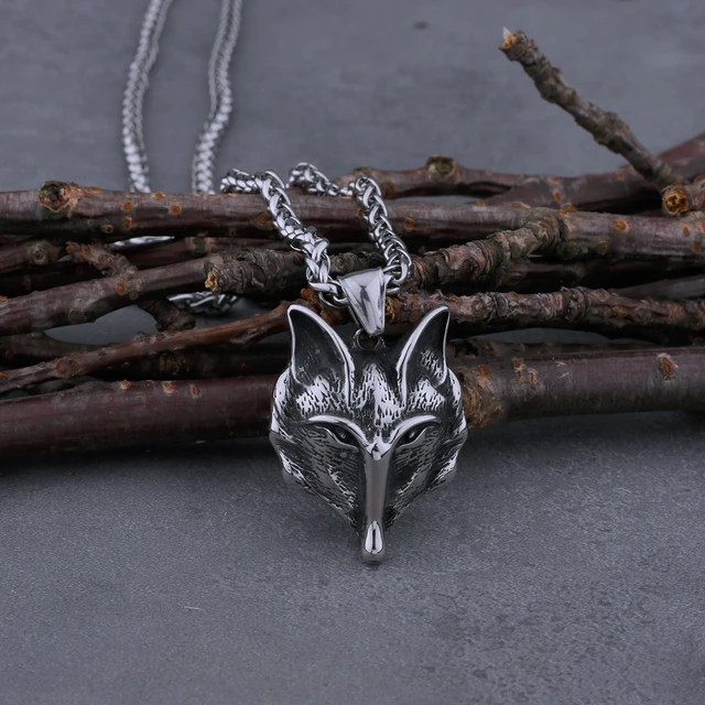 Origami Fox Silver Necklace - Studio Jewellery US