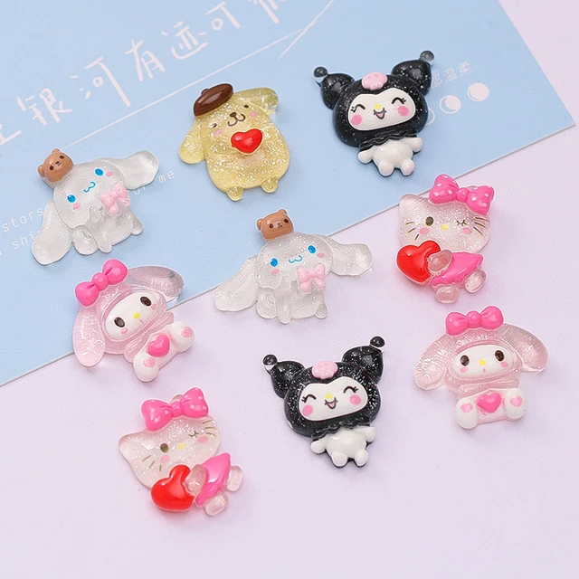 10pcs Sanrio Charms for Jewelry Making Hello Kitty My Melody Kuromi  Kuromilawi Cartoon DIY Pendant Wholesale Supplies - AliExpress