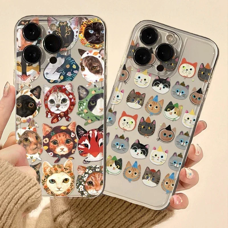 Vibrant Cat-Themed Phone Case