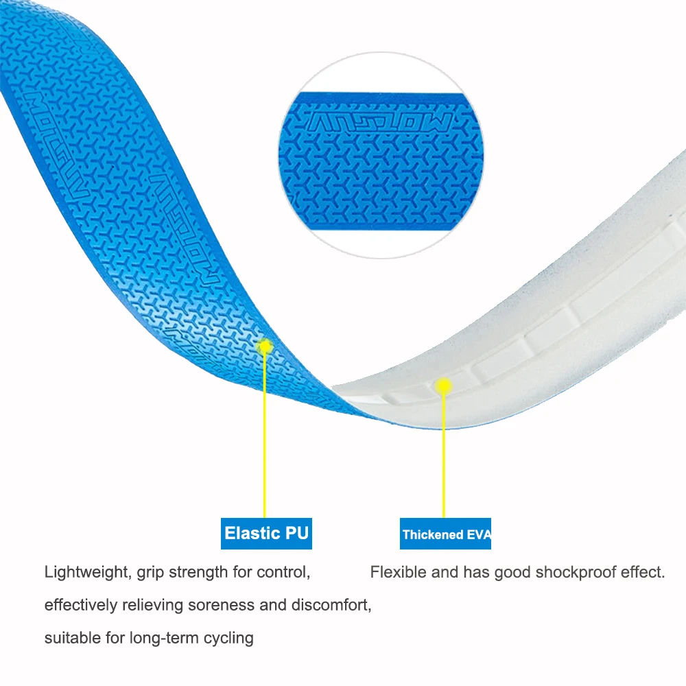 Description Picture 4 of itemColorful Road Bicycle Handlebar Tape Cycling Handle Belt Straps EVA PU Tape Anti-Vibration Racing Bike Handle Bar Tape Cork Wrap