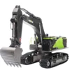 HUINA 1593 RC Excavator 22CH Dumper Truck Caterpillar Alloy 1/14 Tractor Loader 2.4G Radio Controlled Car Engineering Toys 2