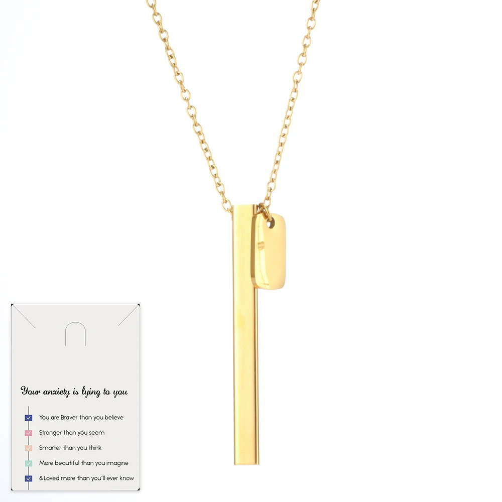 

New square tube Breath whistle Yoga Meditation necklace Mindfulness relief anxiety conditioning stress reduction jewelry