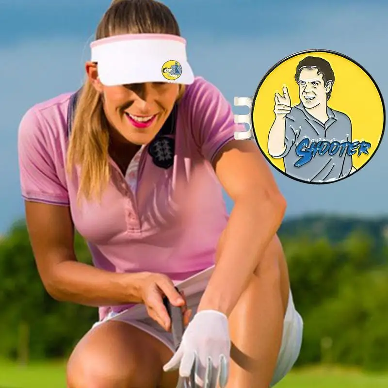 Golf Ball Markers Stainless Steel Golf Magnetic Hat Clip Ball Marker Hat Clip Clamp Marker Sports Accessory For Men