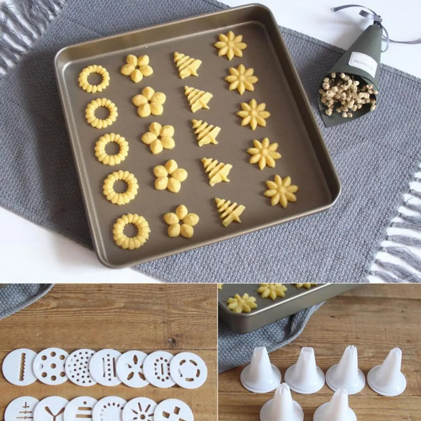 Cake Cream Decorating Gun Set Cookie Biscuit Pastry Syringe Stainless Steel Nozzle Squeezer Extruder Baking Tools 1pc cake decorating tip set,baking supplies,cake icing nozzles,baking nozzle set,cake decorating nozzle set