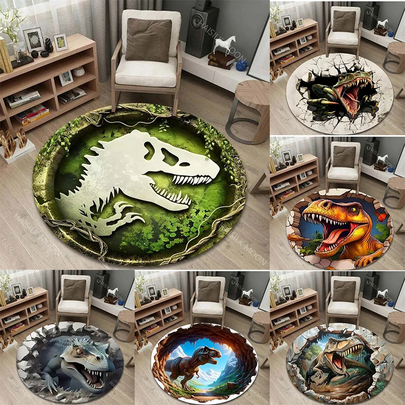 3D Woody Mouthed Dinosaur 10 Non Slip Rug Mat main image 1