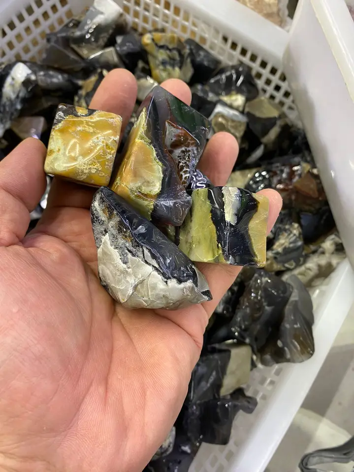 天然火山瑪瑙水晶原石ヒーリングUV反応性レイキ - AliExpress