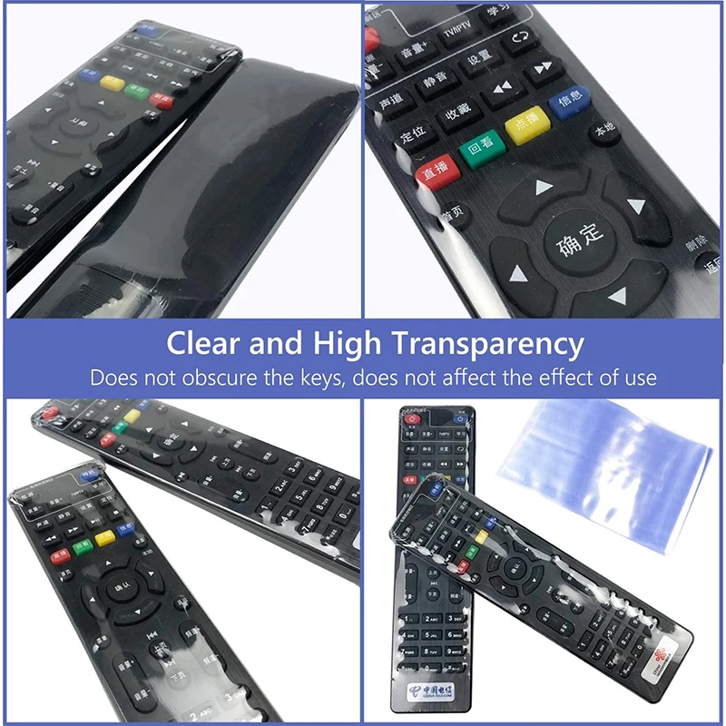 Shrink film bag 20PCS Transparent Shrink film bag Anti-dust Protective case cover For TV air conditioner remote control