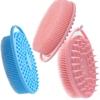 Il scrubber per il corpo in silicone adotta una tecnologia sanitaria avanzata, che è delicata e pulita, con una buona schiuma, durevole e doppia in silicone