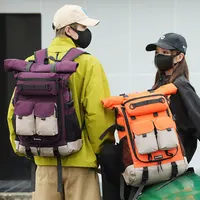 50L Travel Backpack for Women Men Large Capacity Waterproof Hiking Backpacks Multifunction 17.3 inch Laptop Bag Camping Backpack