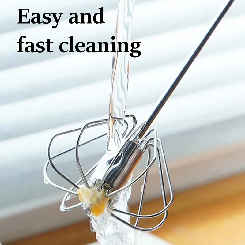 Egg Beater Semi Automatic Egg Beater Rotating Cream Egg Mixer Household Manual Beater Baking Tool Kitchen Tools