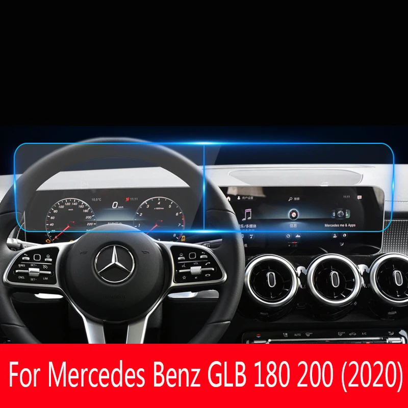 per Mercedes Benz Classe GLA H247 2020-2021, Car Styling GPS Schermo di Navigazione Pellicola Protettiva in Vetro Pellicola di visualizzazione Accessorio per Auto