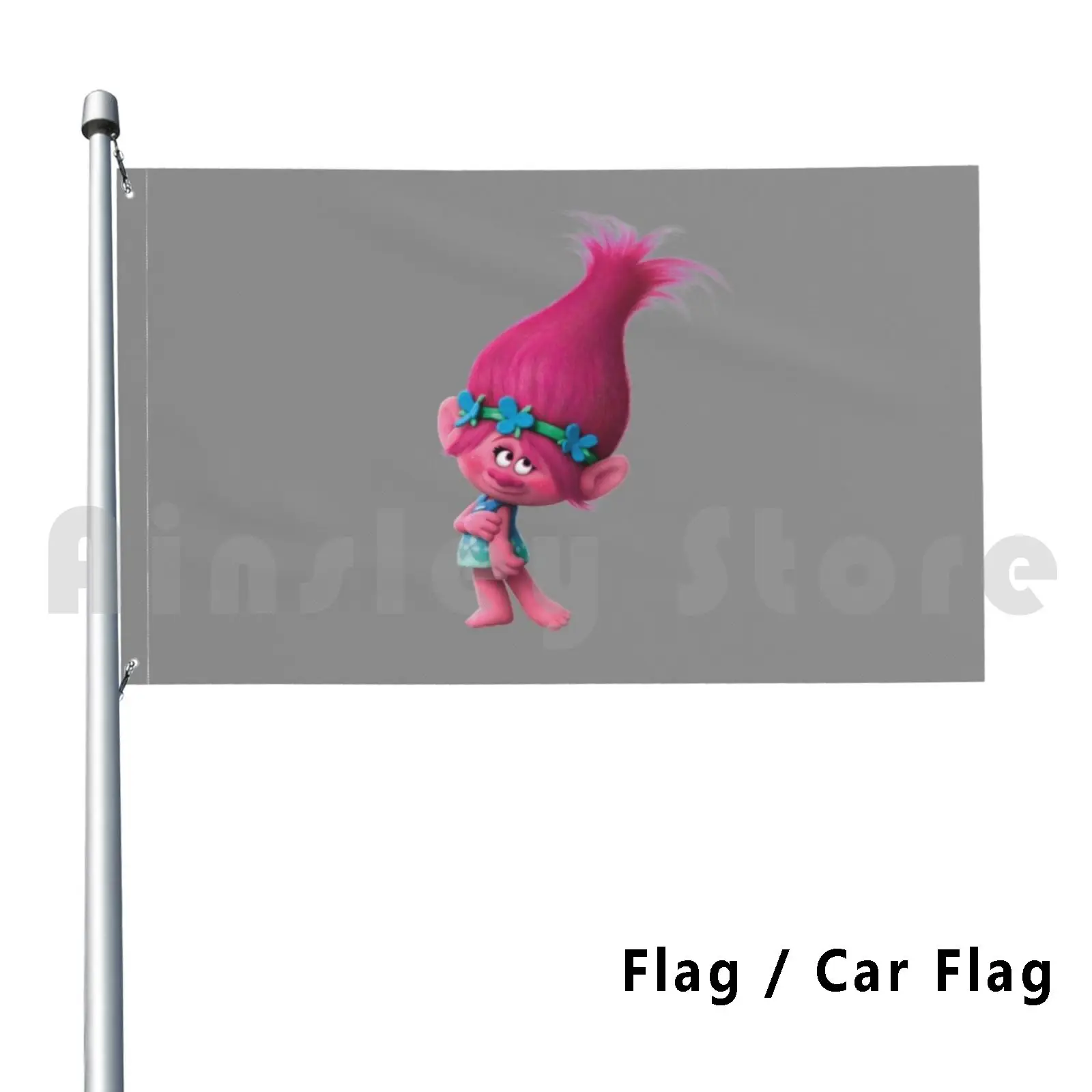 Poppy Trolls Outdoor Decor Flag Car Flag Poppy Trolls Branch Trolls World Tour Cooper Dreamworks Queen Poppy Biggie Dreamworks