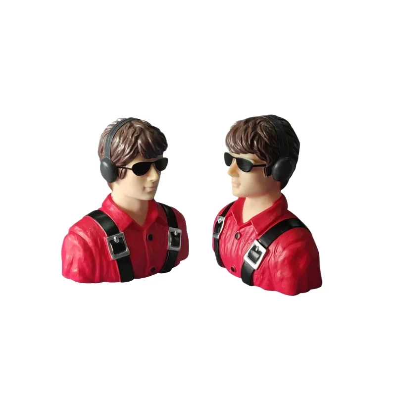 Realistic 1/6 Scale Red Pilot Figure