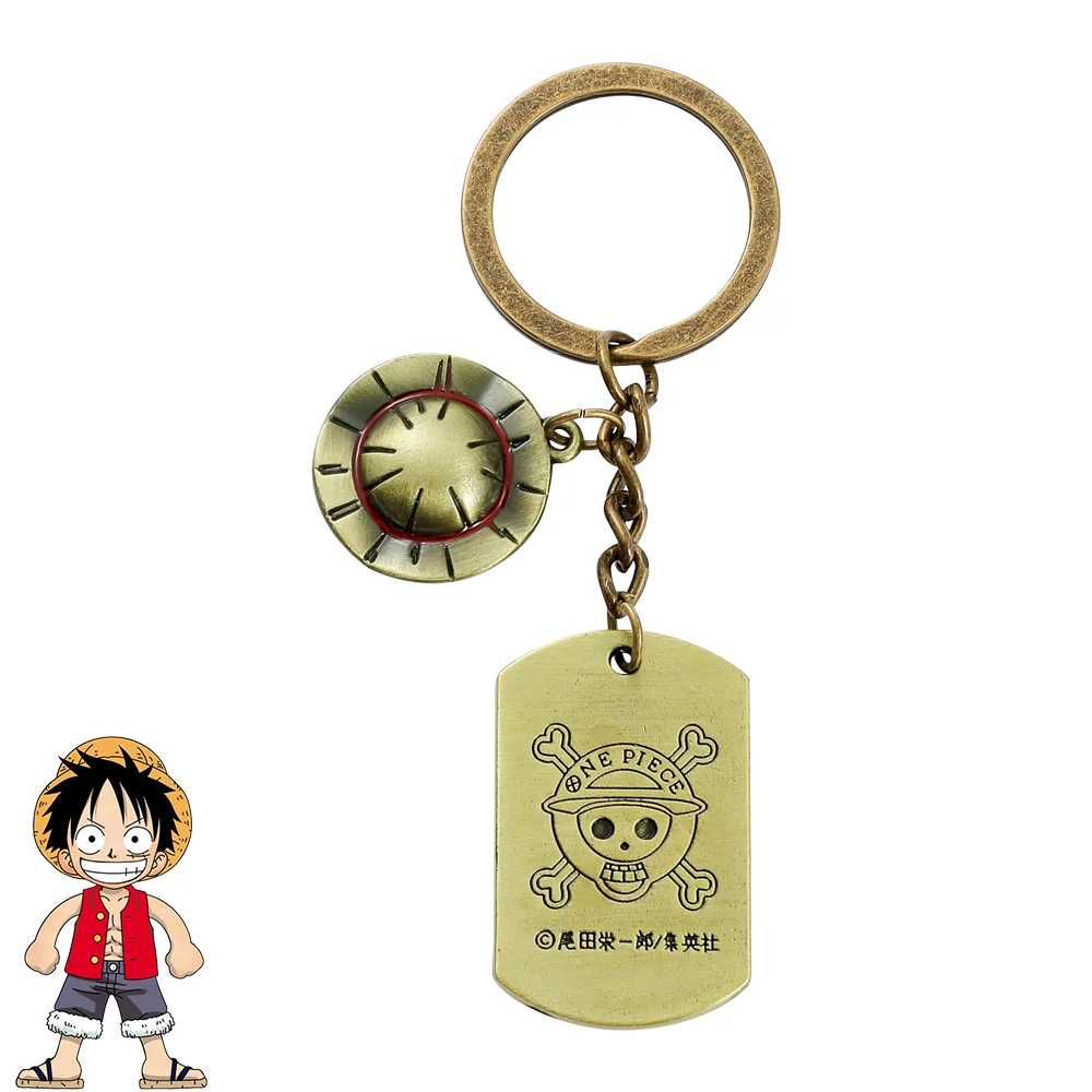 ONE PIECE カンバッジキーホルダー Amazon.com: HLXFF3 One Piece: Pvc Keychain Luffy's Jolly