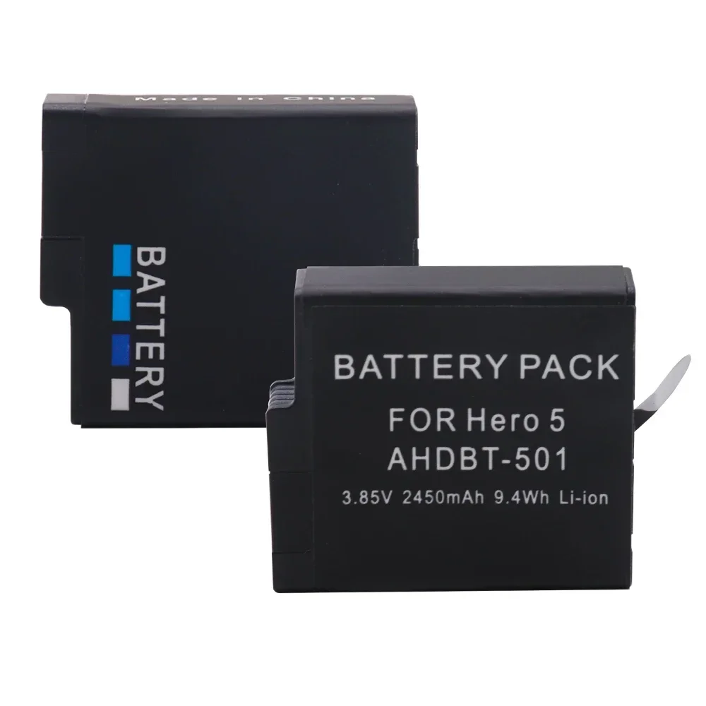 2450mAh Battery for GoPro Hero 7 Hero 6 Hero 5 Black camera AHDBT-501