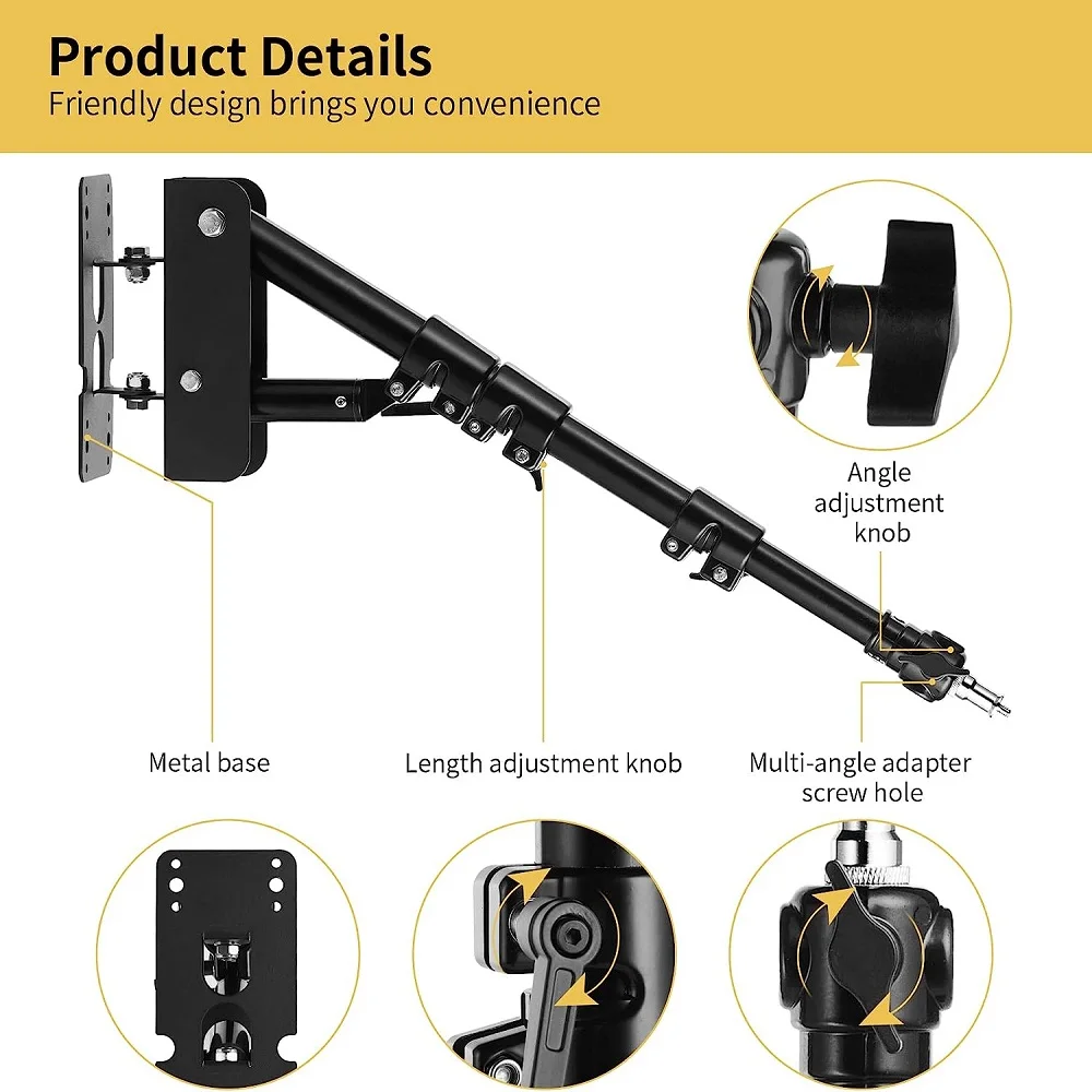 selens センチュリースタンド 黒 大型ライトスタンド | Selens C