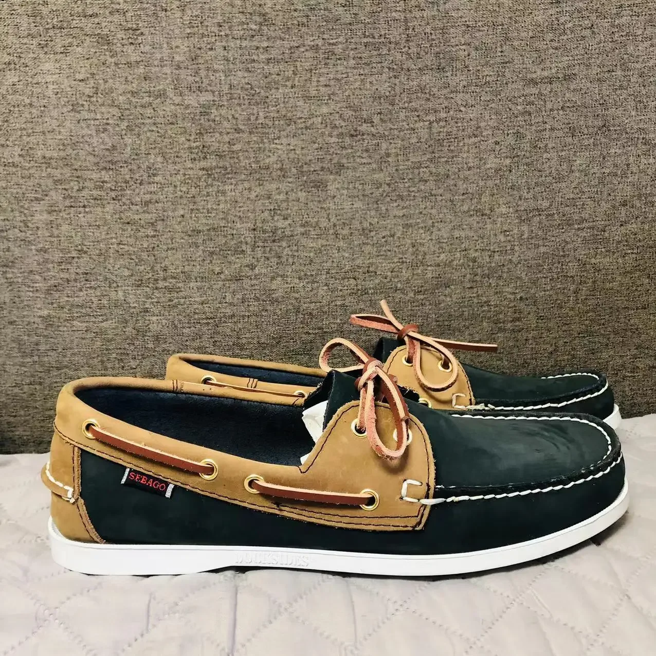 

Men Genuine Leather Driving Shoes,Slip On Docksides Classic Boat Shoe,Brand Design Flats Loafers For Men Women 2023B10