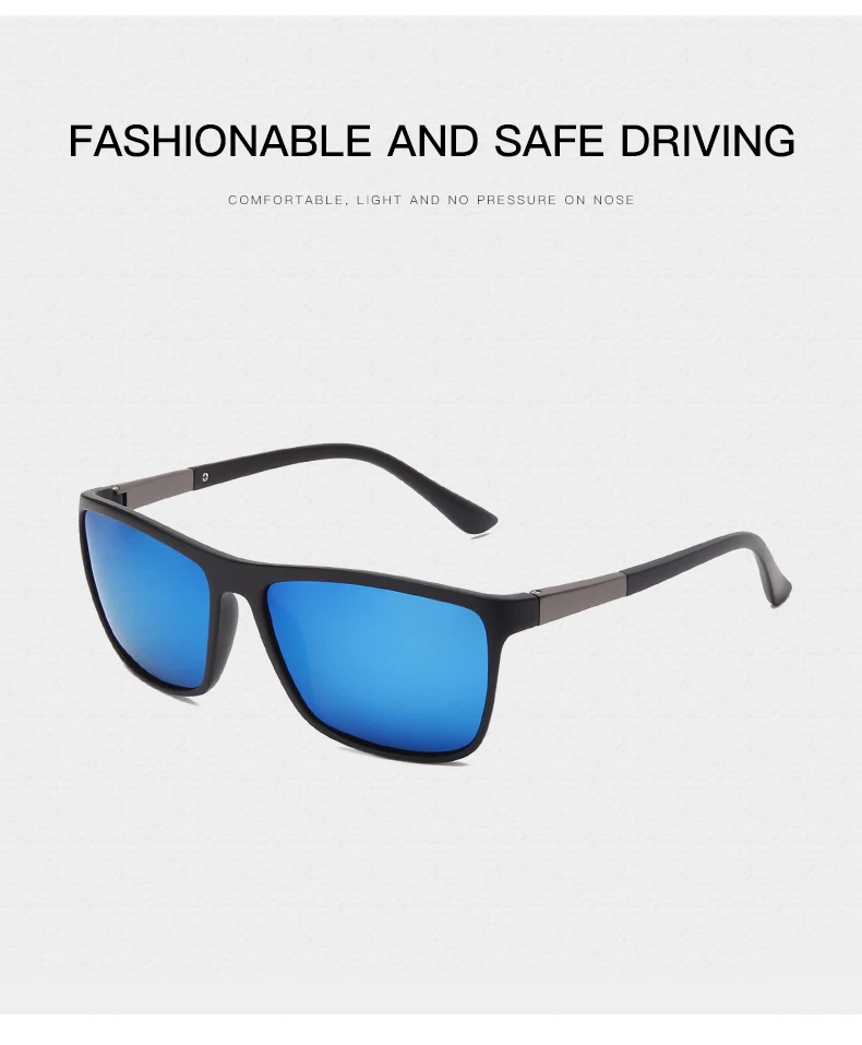 2022 Platz Polarisierte Sonnenbrille Männer Fahren Sung Klassische Retro Marke Designer Sun G Blau Spiegel Objektiv Unisex_voghion.com