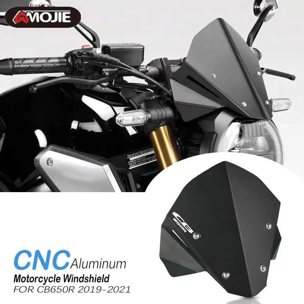 

CB650R Motorcycle Windshield Fairing Wind Deflectors Windscreen For HONDA CB 650 R 650R CB650 R Neo Sports Cafe 2019 2020 2021