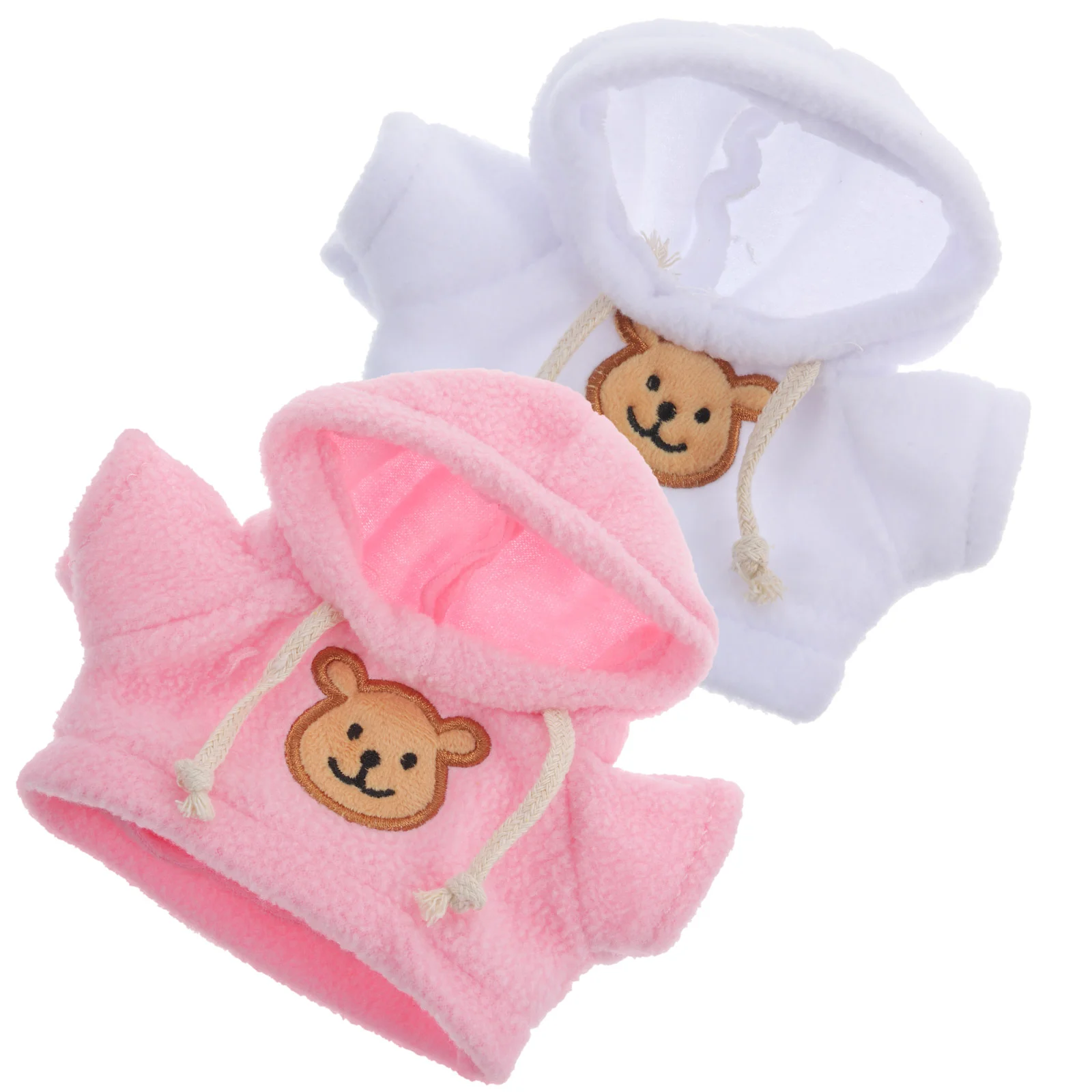 

2pcs Bear Clothes Stuffed Bear Hoodie Stuffed Animal Clothes Bear Clothes DIY Bear Accessories