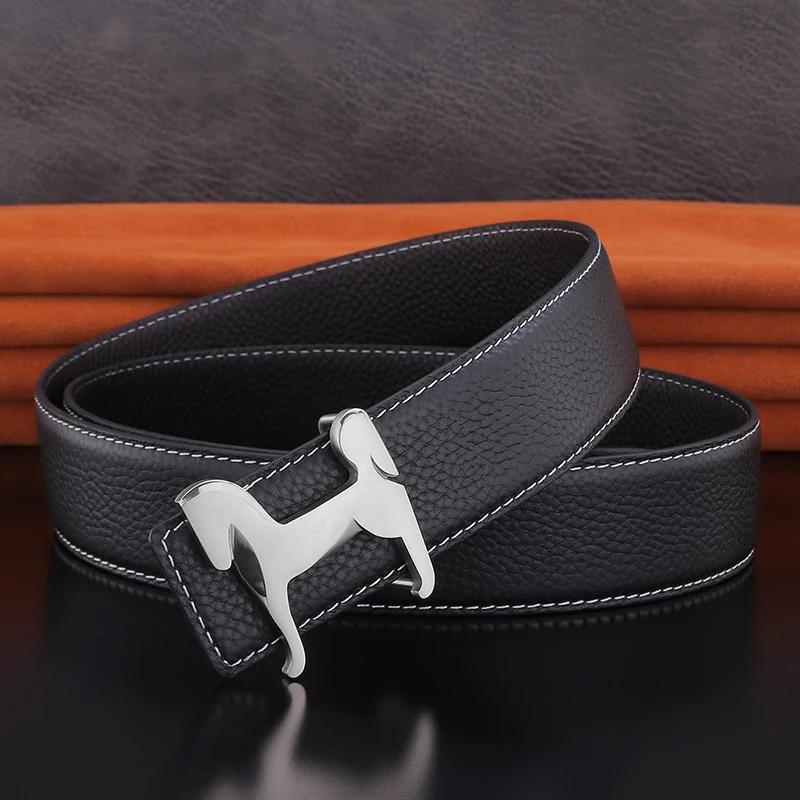 Black Silvery buckle