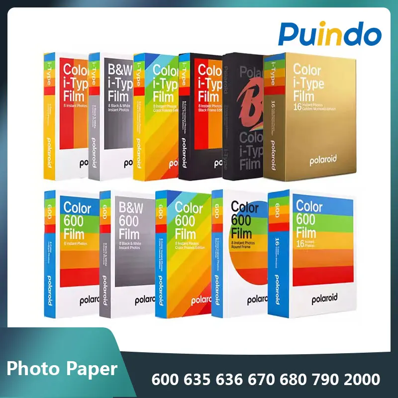Originals Polaroid Instant 600 Pellicola Colore Nero-Bianco Per Fotocamera Onepex2 Instax 635 636 670 680 790 2000 Autofocus Impossible