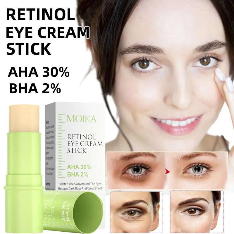 

Retinol Eye Cream Stick Repair Essence Cream It Contains 30% AHA and 2% BHA Reduce Dark Eye Lines Anti-wrinkle Fade Fine Lines