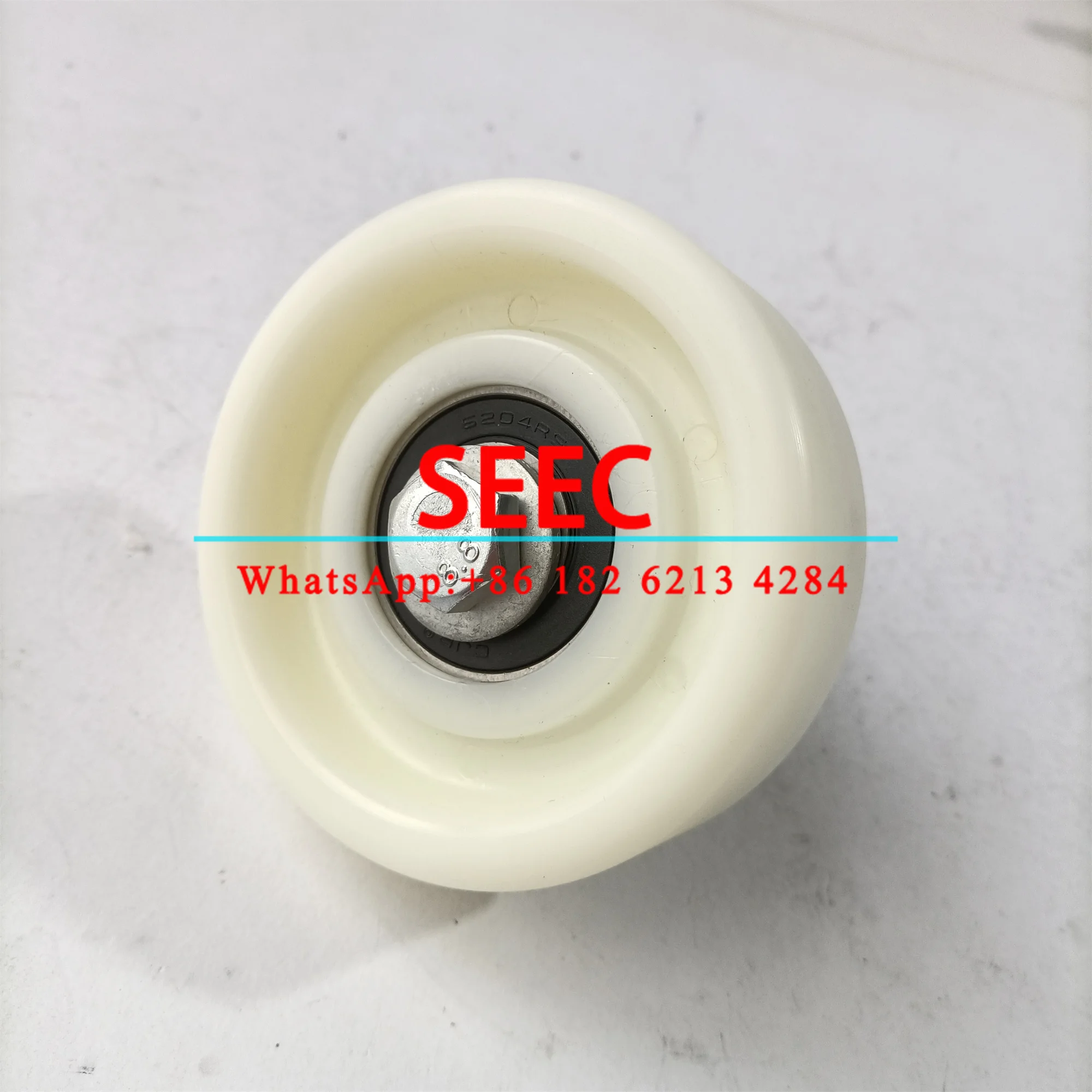 SEEC Escalator Handrail Roller White Nylon Wheel 100*34 D100mm W 34mm Bearing 6204 Screw M12