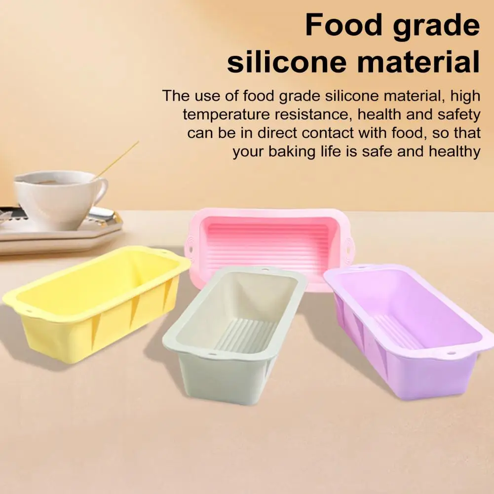 

Easy Release Loaf Pan Non-stick Silicone Bread Loaf Pan for Homemade Cakes Breads Meatloaf Easy Release Rectangular for Baking