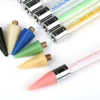 5pcs Pink/White Nail Dotting Pen Replacement Wax Head Rhinestone/Gem/Charms Picking Up Tools Nail Art Wax Tips Applicator Tools 5