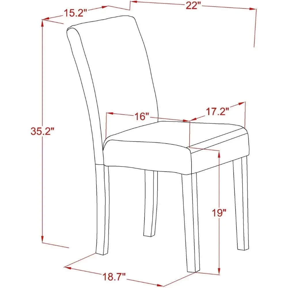 9 Piece Dining Room Furniture Set Includes a Rectangle Wooden Table with Butterfly Leaf and 5