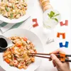 5Pcs Plastic chopsticks clip Chopsticks Aid Training Covers Chopstick Holders Chopstick Clamps Sushi Chopsticks Kitchen Tools 3