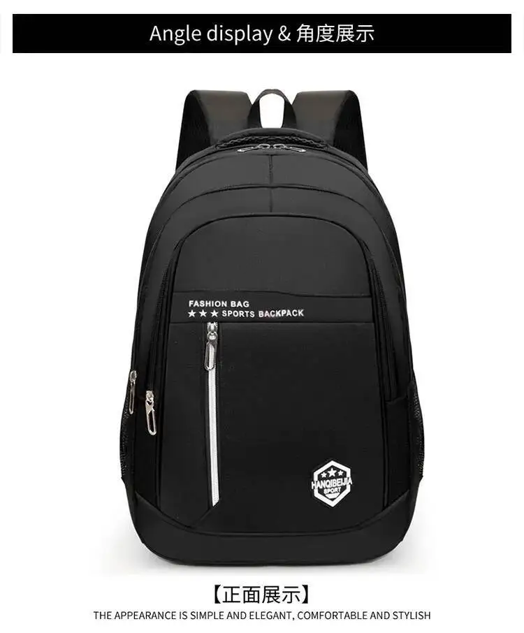 Doppelte Umhängetasche für Herren im Angebot Rucksack Herren Herbst und Winter New College High School Junior High School Student Schultasche – Detail 23