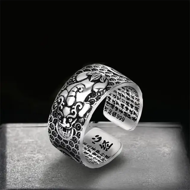 Exquisite Ring Charm Feng Shui Lucky Money Treasure Amulet