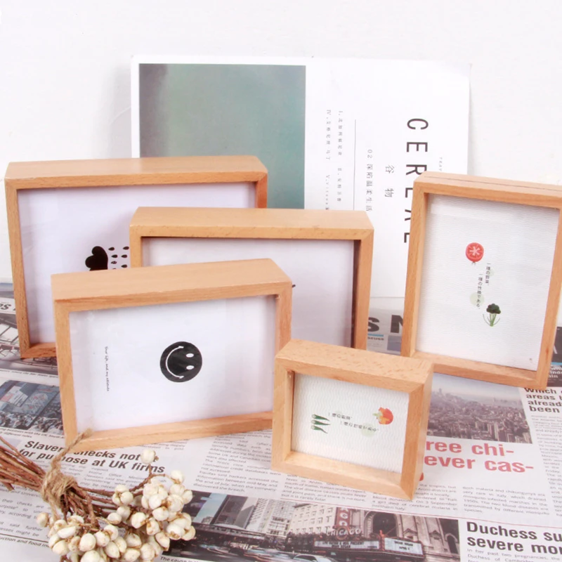Creative European Style Simple Photo Studio Photo Frame Wooden Frame Decoration Home Bedroom Living Room Decoration photo frame wood canvas frame wood photo frame wood frame wood picture frame art frames
