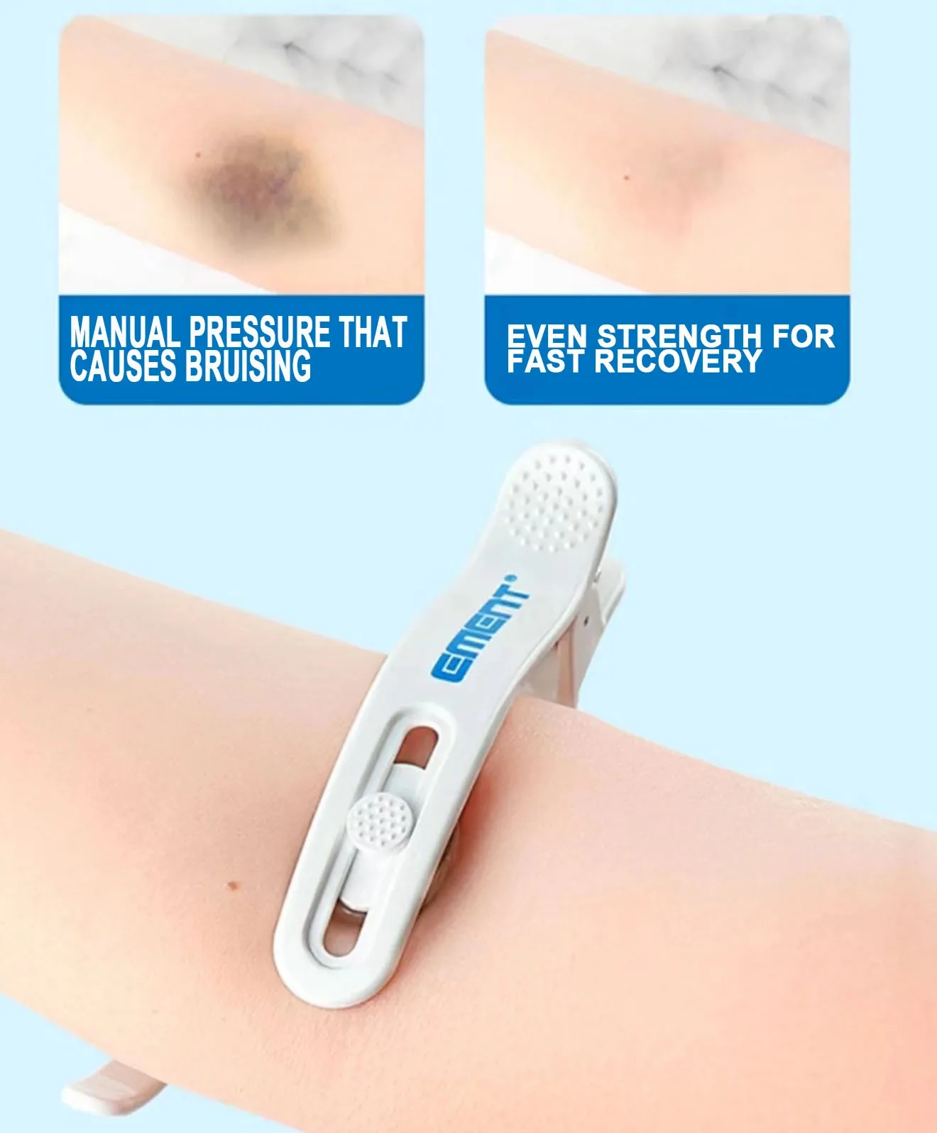 vein press clip, after puncture Intravenous Infusion Vertical Physical Pressure Stop Bleeding Subcutaneous Bruising