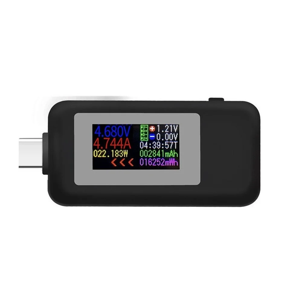 10 in 1 USB DC Tester Type-C 4-30V Voltage Meter Timer Ammeter Digital Monitor Power Off Indicator Charger