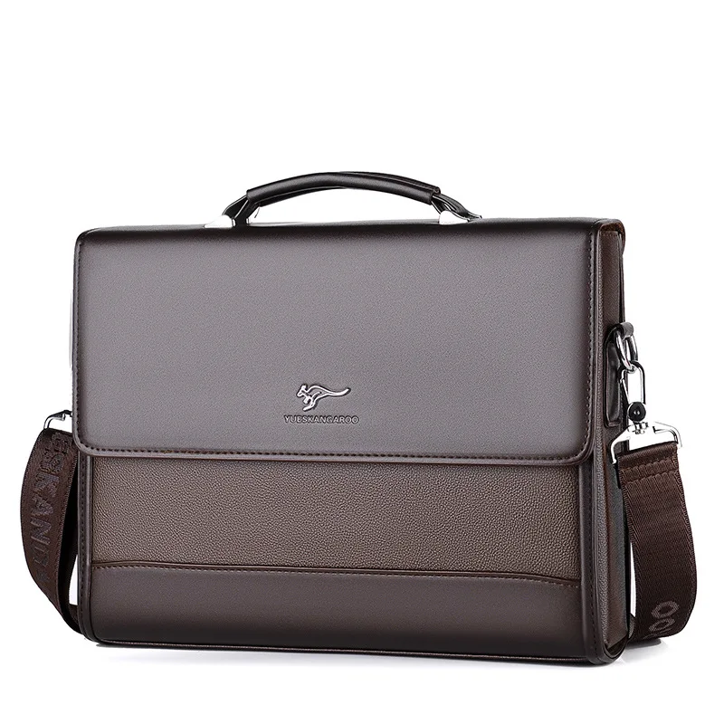 

Kangaroo Men's Bag Handbag Business Briefcase Business Trip Office Backpack Stereotyped Large-Capacity Shoulder Bag