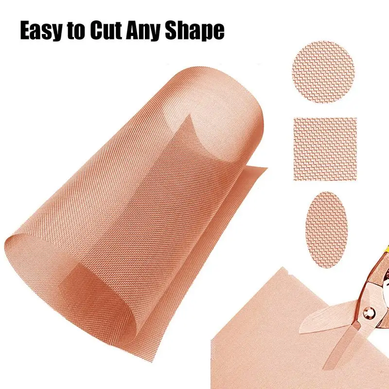 Copper Mesh 1pcs 10-200 Mesh Shielding Fabric Filter Copper Screen Dry Sift Screens Signal Screen Net metal screen copper copper mesh screen