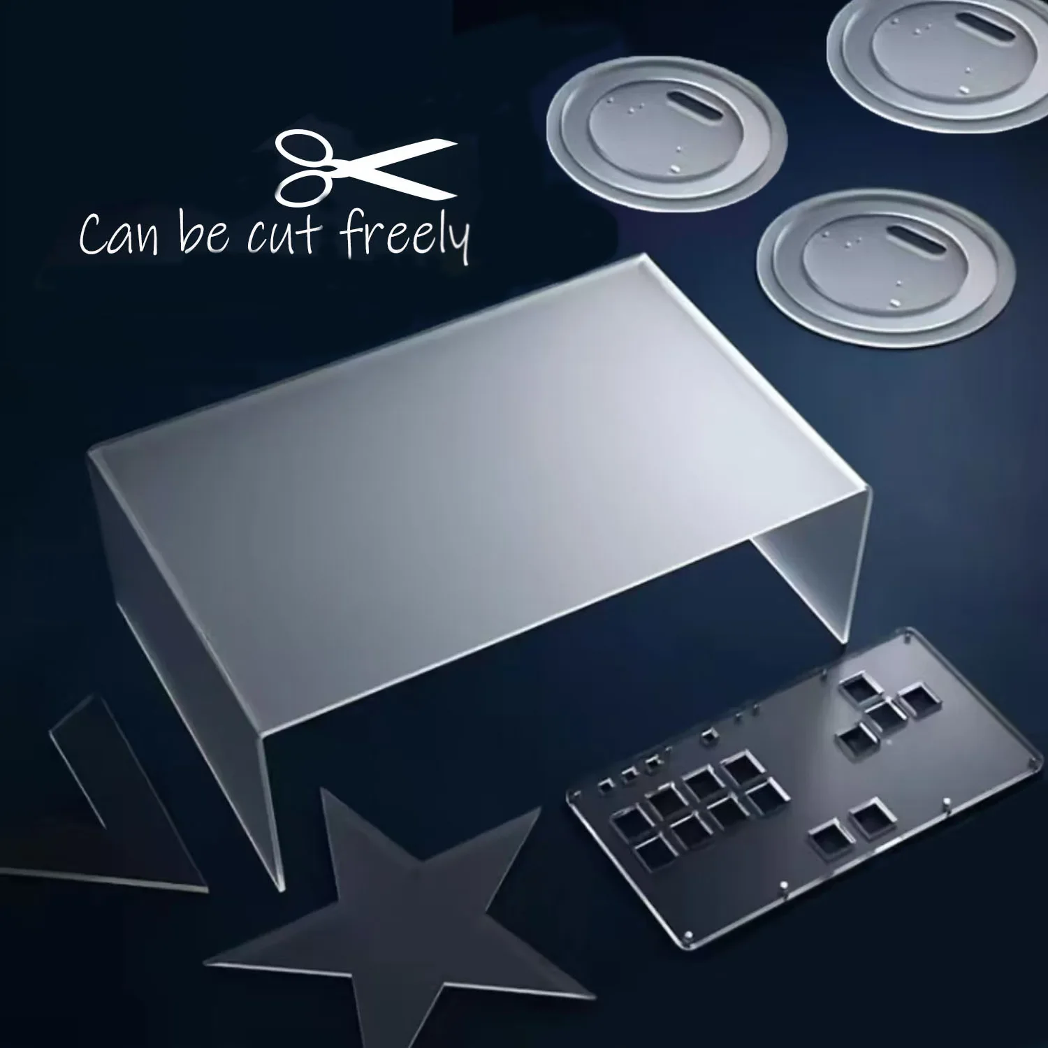 1-10pcs 2-10mm 매트 반투명 아크릴 시트 광고, 장식 공예, 신호, DIY 디스플레이 용 서리로 덥은 플라스틱 보드 100X100mm