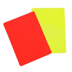 1Pair Soccer Football Referee Red And Yellow Card Referee Tool Durable Soccer Referee Set Red And Yellow Cards For Soccer Matche