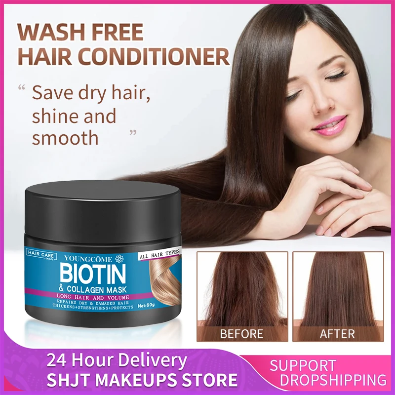 Hair Repairs Hair Mask Biotin Collagen Keratin Treatment Hair Conditioner Hair Essential Oil Nourishing for Dry Damaged Hair