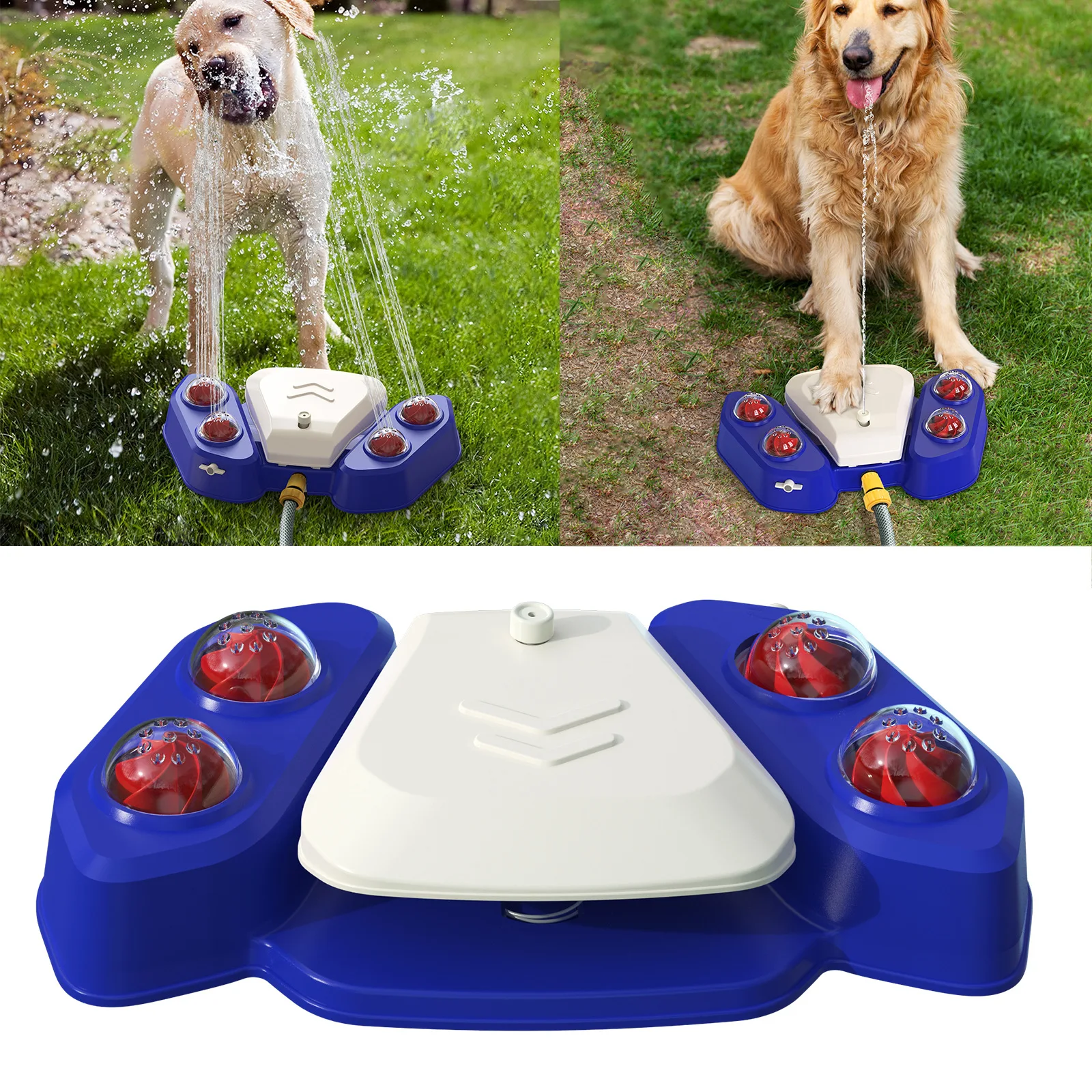 

Автоматическая подача воды из фонтана для собак Step-On Pet Открытый питьевой фонтанчик Распылитель для ванны Машина для питья Дозатор для собак Принадлежности для собак